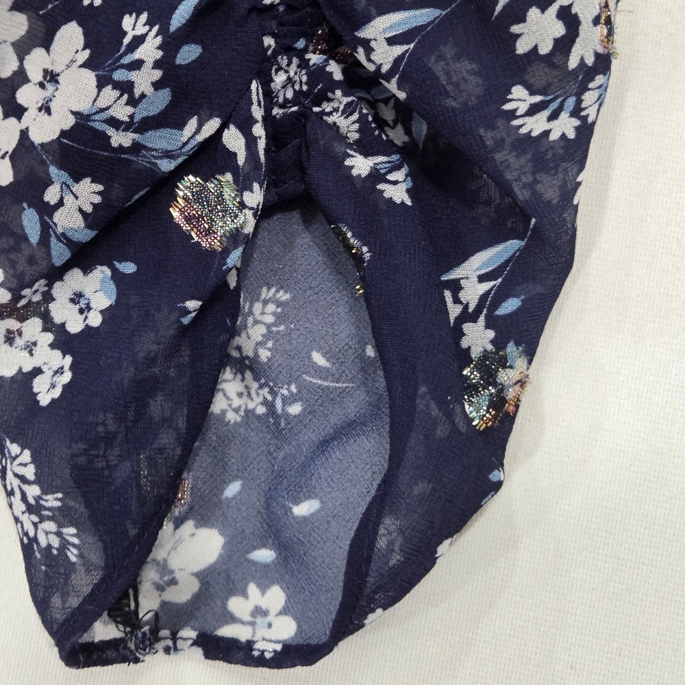 Shoshanna Ann Westminster Floral Ruched Dress Size 12 - Picture 4 of 15